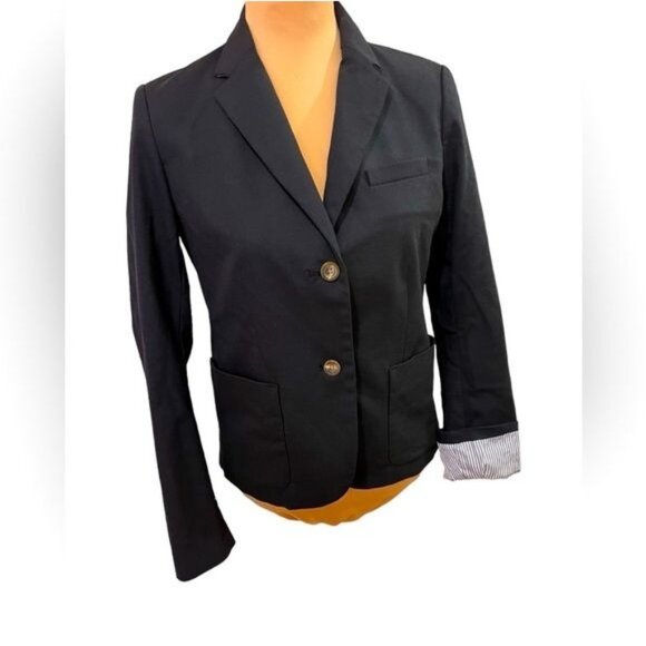 Gap The Academy Blazer Blue Size 6 Classic Academia Preppy more blue than photos - Picture 6 of 14